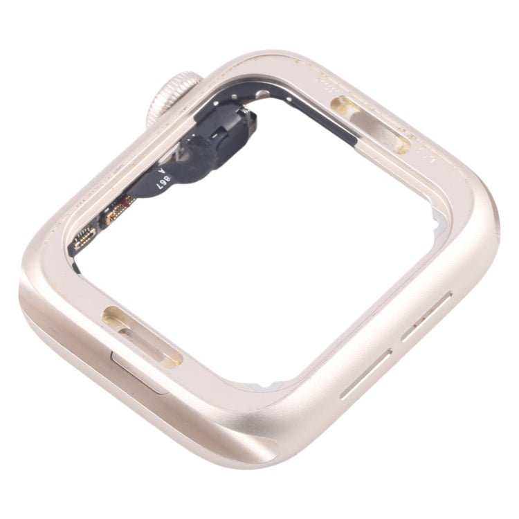 For Apple Watch SE 2022 40MM LTE Aluminium Alloy Middle Frame Bezel Plate with Crown Spin Axis Flex Cable(Starlight) - Middle Frame by buy2fix | Online Shopping UK | buy2fix