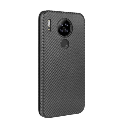 For Blackview A80 Carbon Fiber Texture Horizontal Flip TPU + PC + PU Leather Case with Card Slot(Black) - More Brand by buy2fix | Online Shopping UK | buy2fix