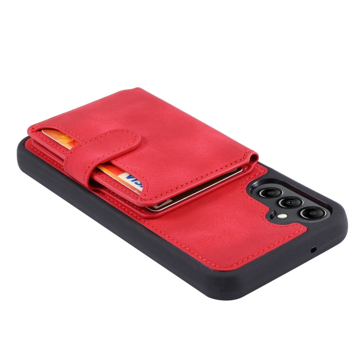 For Samsung Galaxy S25+ 5G Skin Feel Dream RFID Anti-theft PU Card Bag Phone Case(Red) - Galaxy S25+ 5G Cases by buy2fix | Online Shopping UK | buy2fix