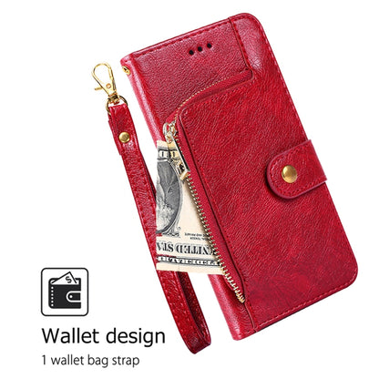 For Samsung Galaxy S25+ 5G Zipper Bag Leather Phone Case(Red) - Galaxy S25+ 5G Cases by buy2fix | Online Shopping UK | buy2fix