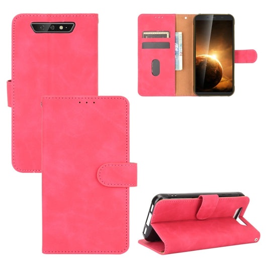 For Blackview BV5500 / BV5500 Pro / BV5500 Plus Solid Color Skin Feel Magnetic Buckle Horizontal Flip Calf Texture PU Leather Case with Holder & Card Slots & Wallet(Rose Red) - More Brand by buy2fix | Online Shopping UK | buy2fix