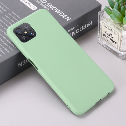 For OPPO A92s / Reno4 Z 5G Pure Color Liquid Silicone Shockproof Full Coverage Case(Green) - OPPO Cases by buy2fix | Online Shopping UK | buy2fix