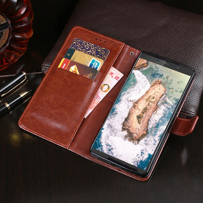 For Blackview BV5500 idewei Crazy Horse Texture Horizontal Flip Leather Case with Holder & Card Slots & Wallet(Black) - More Brand by idewei | Online Shopping UK | buy2fix