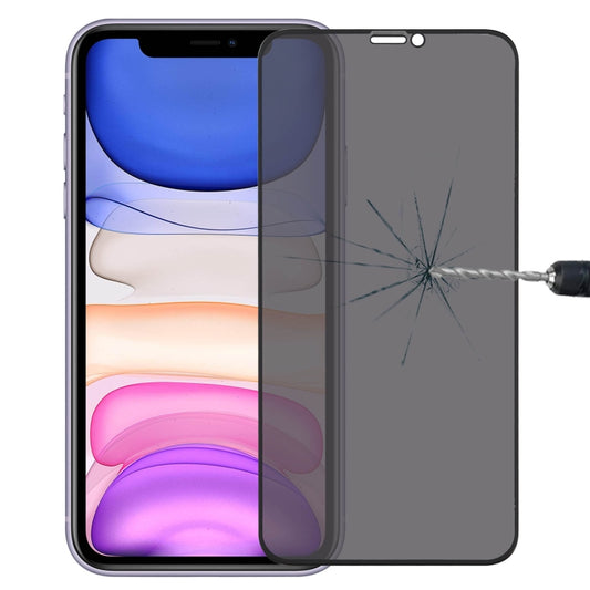 For iPhone XR Anti-peeping Plasma Oil Coated High Aluminum Wear-resistant Tempered Glass Film - iPhone XR Tempered Glass by buy2fix | Online Shopping UK | buy2fix