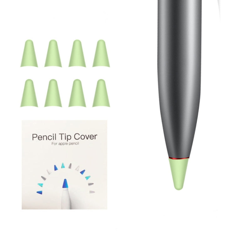 8 PCS Non-slip Mute Wear-resistant Nib Cover for M-pencil Lite (Green) - Pencil Accessories by buy2fix | Online Shopping UK | buy2fix