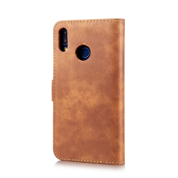 Crazy Horse Texture Flip Detachable Magnetic Leather Case for Huawei P20 Lite, with Holder & Card Slots & Wallet(Brown) - Huawei Cases by DG.MING | Online Shopping UK | buy2fix