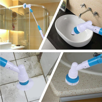 Multi-function Tub and Tile Scrubber Cordless Power Spin Scrubber Power Cleaning Brush Set for Bathroom Floor Wall, US Plug - Cleaning Tools by buy2fix | Online Shopping UK | buy2fix