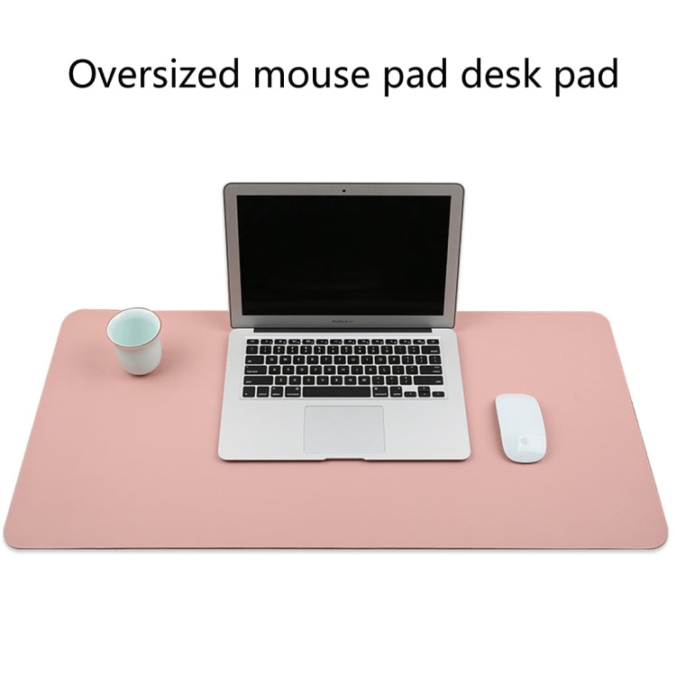 Multifunction Business PU Leather Mouse Pad Keyboard Pad Table Mat Computer Desk Mat, Size: 80 x 40cm(Sapphire Blue) - Desk Pads by buy2fix | Online Shopping UK | buy2fix