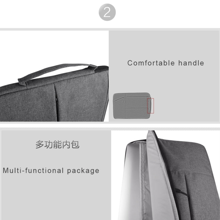 Universal Multiple Pockets Wearable Oxford Cloth Soft Portable Simple Business Laptop Tablet Bag, For 15.6 inch and Below Macbook, Samsung, Lenovo, Sony, DELL Alienware, CHUWI, ASUS, HP (Light Grey) - 15.6 - 17 inch by buy2fix | Online Shopping UK | buy2fix