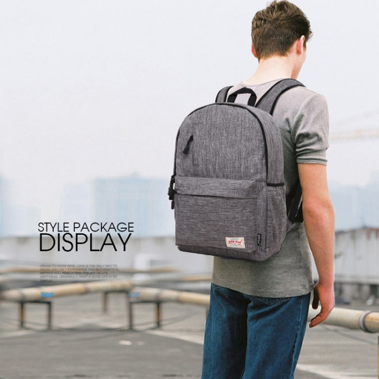 Universal Multi-Function Canvas Laptop Computer Shoulders Bag Leisurely Backpack Students Bag, Small Size: 37x26x12cm, For 13.3 inch and Below Macbook, Samsung, Lenovo, Sony, DELL Alienware, CHUWI, ASUS, HP(Black) - Backpack by buy2fix | Online Shopping UK | buy2fix