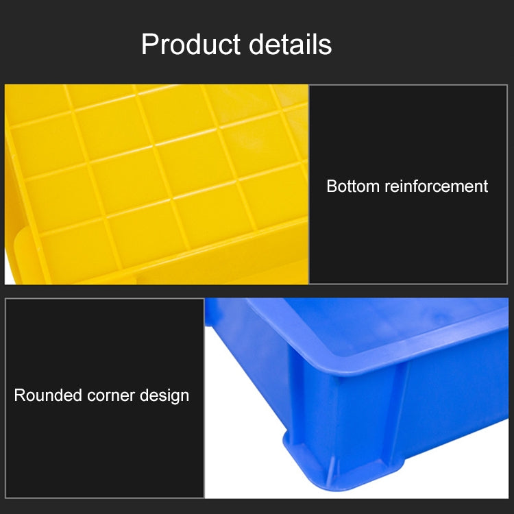 Thick Multi-function Material Box Brand New Flat Plastic Parts Box Tool Box, Size: 25.3cm x 18cm x 7.4cm(Blue) - Storage Bags & Boxes by buy2fix | Online Shopping UK | buy2fix