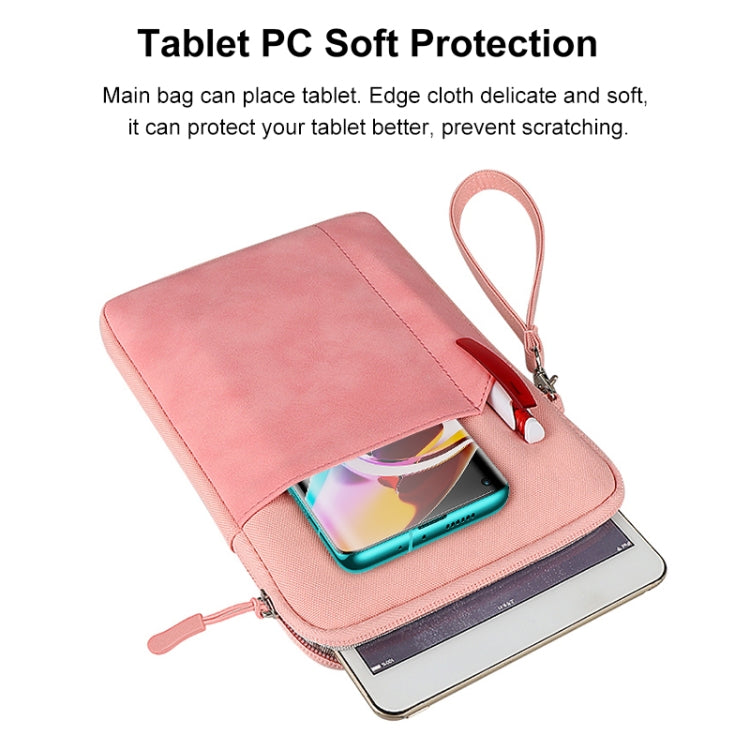 HAWEEL Splash-proof Pouch Sleeve Tablet Bag for iPad mini, 7.9-8.4 inch Tablets(Pink) - Protective Bag by HAWEEL | Online Shopping UK | buy2fix