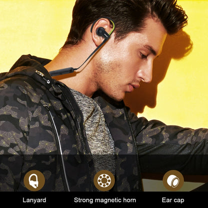 ipipoo iL98BL Ear-hung Bluetooth Headset(Yellow) - Neck-mounted Earphone by ipipoo | Online Shopping UK | buy2fix