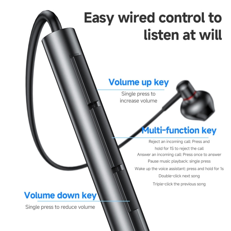 Yesido YH48 8 Pin Metal Line-Control In-Ear Wired Earphone, Length: 1.2m (Black) - In Ear Wired Earphone by Yesido | Online Shopping UK | buy2fix