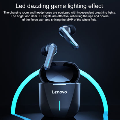 Original Lenovo XG01 IPX5 Waterproof Dual Microphone Noise Reduction Bluetooth Gaming Earphone with Charging Box & LED Breathing Light, Support Touch & Game / Music Mode (Tarnish) - Bluetooth Earphone by Lenovo | Online Shopping UK | buy2fix