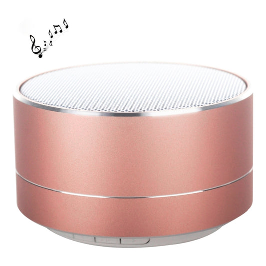 A10 Mini Portable Bluetooth Speaker Built-in MIC & LED, Support Hands-free Calls & TF Card(Rose Gold) - Desktop Speaker by buy2fix | Online Shopping UK | buy2fix