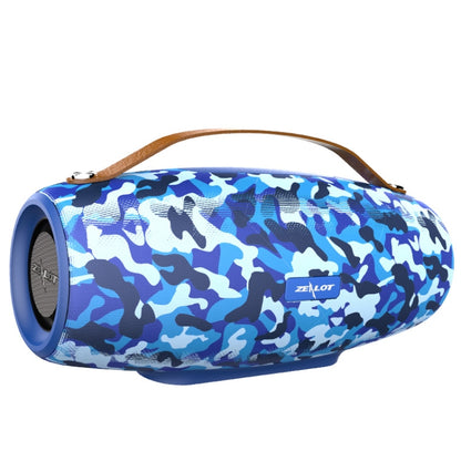 ZEALOT S27 Multifunctional Bass Wireless Bluetooth Speaker, Built-in Microphone, Support Bluetooth Call & AUX & TF Card & 1x93mm + 2x66mm Speakers(Camouflage Blue) - Desktop Speaker by ZEALOT | Online Shopping UK | buy2fix