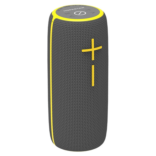 HOPESTAR P21 TWS Portable Outdoor Waterproof Woven Textured Bluetooth Speaker, Support Hands-free Call & U Disk & TF Card & 3.5mm AUX & FM (Grey) - Desktop Speaker by HOPESTAR | Online Shopping UK | buy2fix