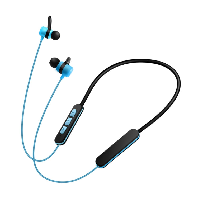 BT-KDK58 In-Ear Wire Control Sport Magnetic Suction Wireless Bluetooth Earphones with Mic, Support Handfree Call, For iPad, iPhone, Galaxy, Huawei, Xiaomi, LG, HTC and Other Smart Phones(Blue) - Neck-mounted Earphone by buy2fix | Online Shopping UK | buy2fix