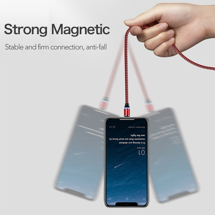 CaseMe Series 2 USB to 8 Pin Magnetic Charging Cable, Length: 1m (Red) - Charging Cable & Head by CaseMe | Online Shopping UK | buy2fix