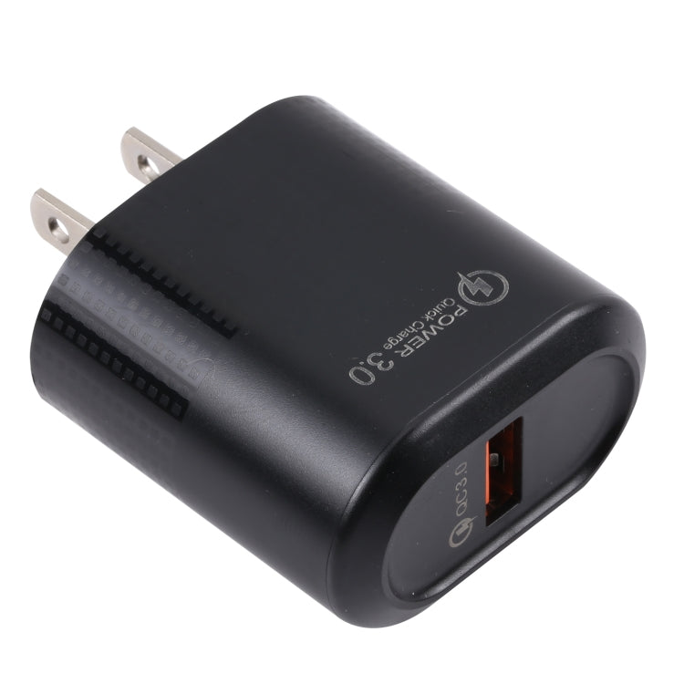 LZ-2117 18W QC3.0 3.1A USB Fast Charger, US Plug (Black) - USB Charger by buy2fix | Online Shopping UK | buy2fix