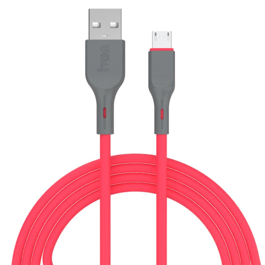 IVON CA78 2.4A Micro USB Fast Charging Data Cable, Length: 1m (Red) - Micro USB Cable by IVON | Online Shopping UK | buy2fix