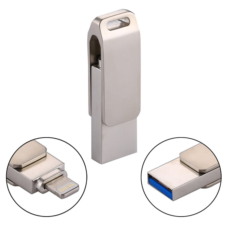 RQW-10G 2 in 1 USB 2.0 & 8 Pin 64GB Flash Drive, for iPhone & iPad & iPod & Most Android Smartphones & PC Computer - U Disk & Card Reader by buy2fix | Online Shopping UK | buy2fix