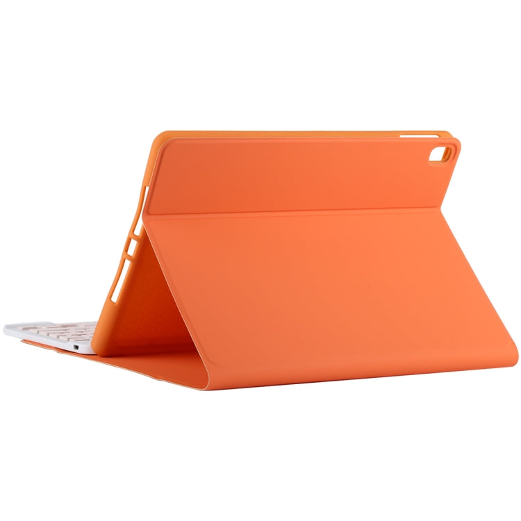 TG11B Detachable Bluetooth Pink Keyboard + Microfiber Leather Tablet Case for iPad Pro 11 inch (2020), with Pen Slot & Holder (Orange) - For iPad Pro by buy2fix | Online Shopping UK | buy2fix