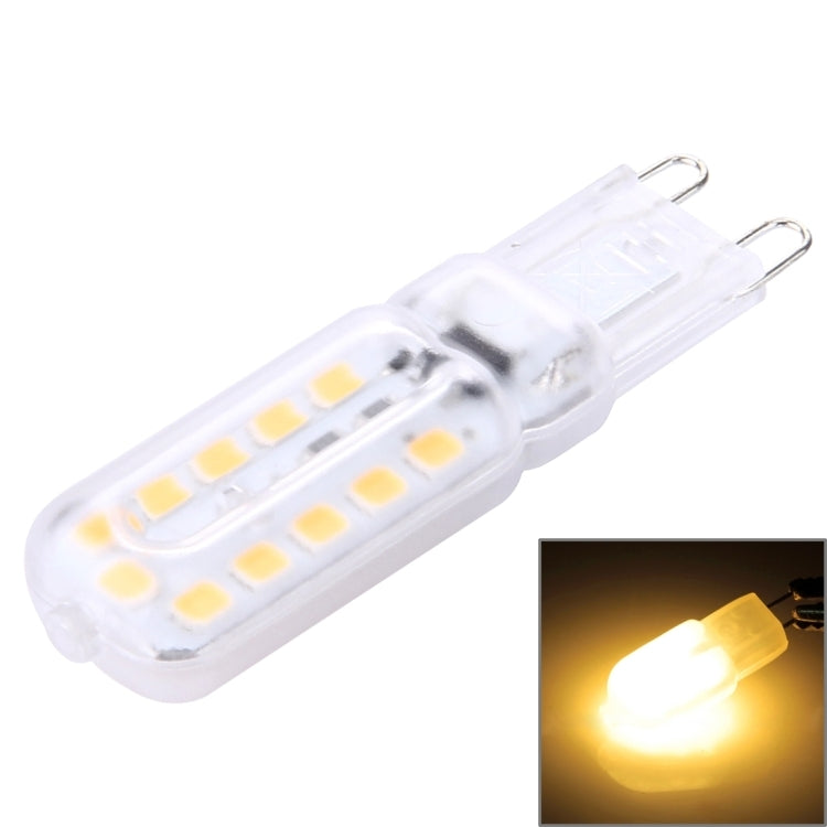 G9 3W 300LM 22 LEDs SMD 2835 Transparent Cover Corn Light, AC 110V(Warm White) - LED Blubs & Tubes by buy2fix | Online Shopping UK | buy2fix