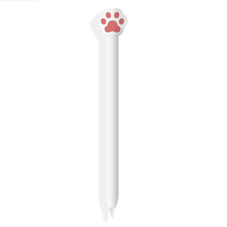 Cute Cartoon Silicone Protective Cover for Apple Pencil 1(White) - Pencil Accessories by buy2fix | Online Shopping UK | buy2fix