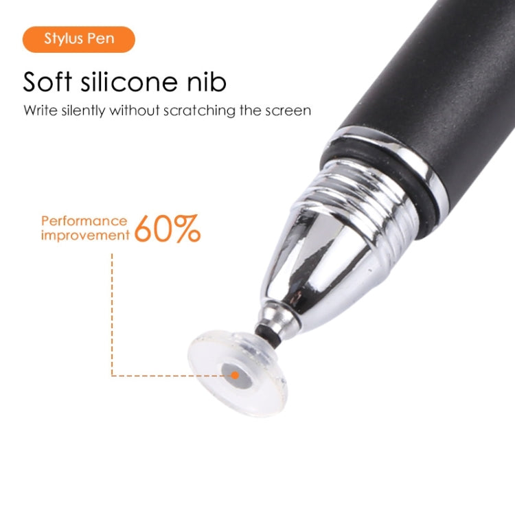 Universal Silicone Disc Nib Capacitive Stylus Pen (Black) - Stylus Pen by buy2fix | Online Shopping UK | buy2fix