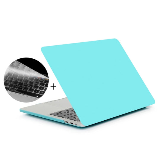 ENKAY Hat-Prince 2 in 1 Frosted Hard Shell Plastic Protective Case + Europe Version Ultra-thin TPU Keyboard Protector Cover for 2016 MacBook Pro 13.3 Inch with Touch Bar (A1706) (Blue) - MacBook Pro Cases by ENKAY | Online Shopping UK | buy2fix