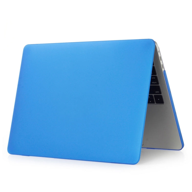 ENKAY Hat-Prince 2 in 1 Frosted Hard Shell Plastic Protective Case + Europe Version Ultra-thin TPU Keyboard Protector Cover for 2016 MacBook Pro 15.4 Inch with Touch Bar (A1707) (Dark Blue) - MacBook Pro Cases by ENKAY | Online Shopping UK | buy2fix