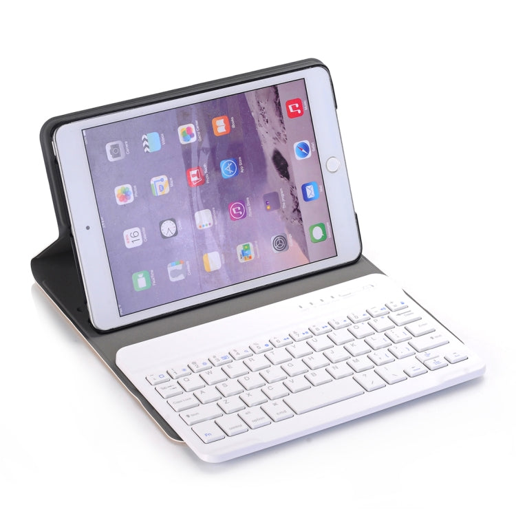 A03 for iPad mini 3 / 2 / 1 Universal Ultra-thin ABS Horizontal Flip Tablet Case + Bluetooth Keyboard(Rose Gold) - For iPad mini by buy2fix | Online Shopping UK | buy2fix