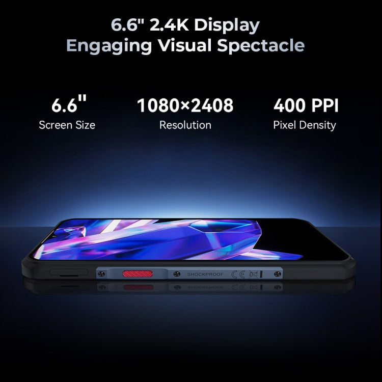 [HK Warehouse] Oukitel WP35 5G Rugged Phone, 8GB+256GB, IP68/IP69K Fingerprint Identification, 11000mAh, 6.6 inch MediaTek Dimensity 6100+ Octa Core, NFC, OTG, Network: 5G (Grey) - Other by OUKITEL | Online Shopping UK | buy2fix