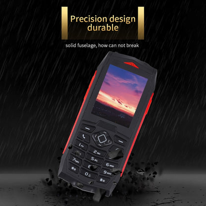 Rugtel R1C Rugged Phone, IP68 Waterproof Dustproof Shockproof, 2.4 inch, MTK6261D, 2000mAh Battery, SOS, FM, Dual SIM(Red) - Others by Rugtel | Online Shopping UK | buy2fix