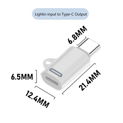 8 Pin Female to USB-C / Type-C Male Adapter Gen2, Supports PD Fast Charging for iPhone 15 Series - Converter & Adapter by buy2fix | Online Shopping UK | buy2fix