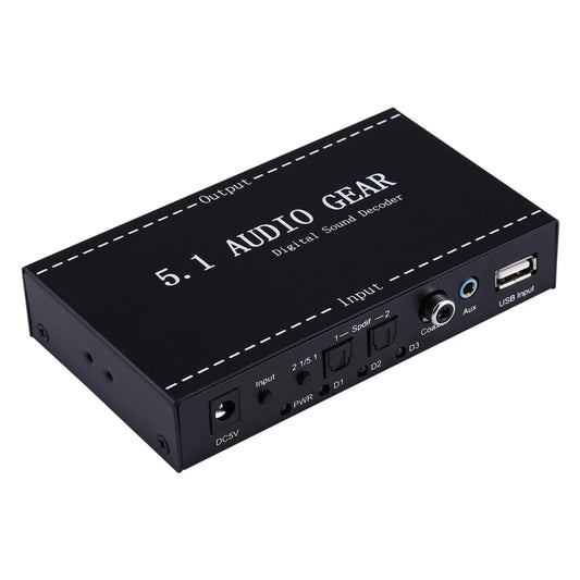 NK-A6L 5.1 Audio Gear Digital Sound Decoder, UK Plug - Audio Signal Switcher by buy2fix | Online Shopping UK | buy2fix
