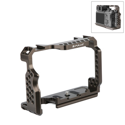 PULUZ Video Camera Cage Stabilizer for Sony A7 III & A7M3 / A7R3 & A7R III, without Handle(Bronze) - Camera Cage by PULUZ | Online Shopping UK | buy2fix