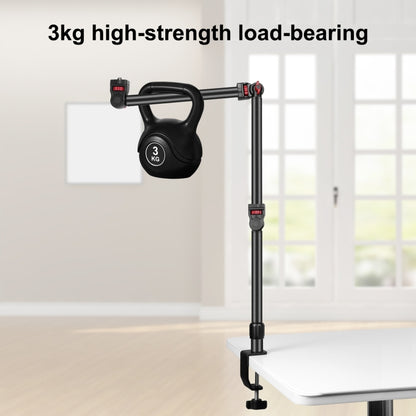 PULUZ Overhead Camera Mount C-Clamp Desk Stand Live Holder(Black) - Stand by PULUZ | Online Shopping UK | buy2fix