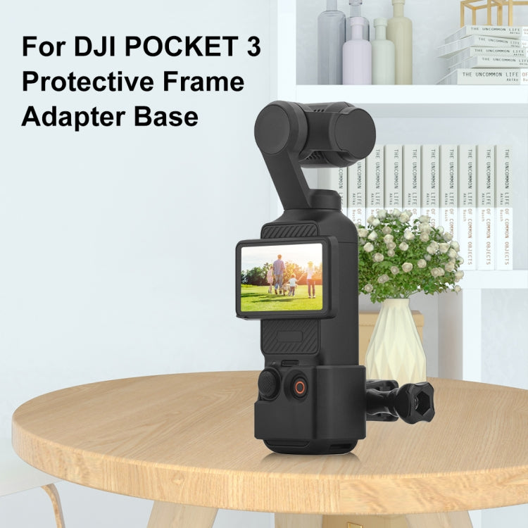 For DJI OSMO Pocket 3 PULUZ Adapter Frame Expansion Bracket with 1/4 inch Hole (Black) - Mount & Holder by PULUZ | Online Shopping UK | buy2fix