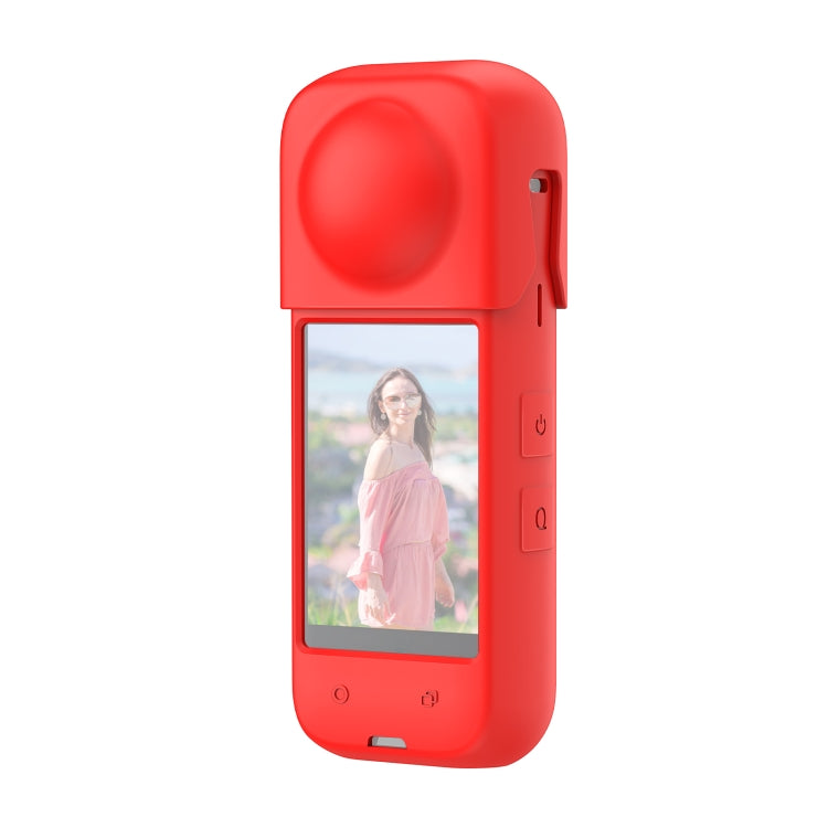 For Insta360 X4 PULUZ Full Body Dust-proof Silicone Protective Case (Red) - Case & Bags by PULUZ | Online Shopping UK | buy2fix