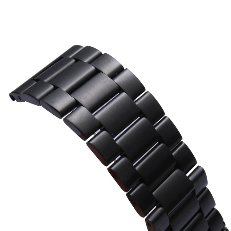 For Apple Watch 38mm Classic Buckle Steel Watch Band Replacement, Only Used in Conjunction with Connectors ( S-AW-3291 )(Black) - Watch Bands by buy2fix | Online Shopping UK | buy2fix