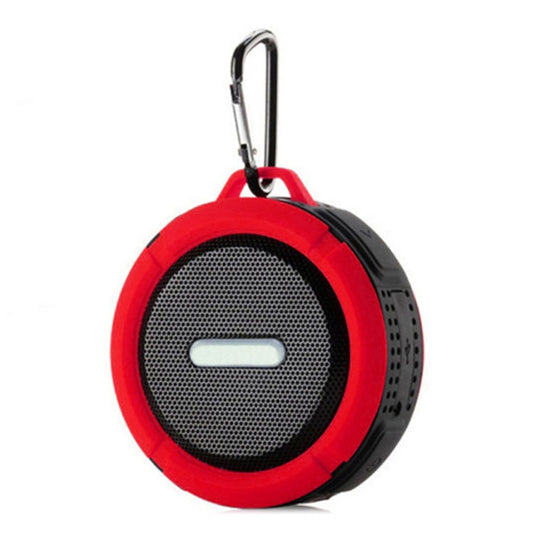 C6 Outdoor Waterproof Bluetooth Speaker with Suction, Support Hands-free Calling(Red) - Waterproof Speaker by buy2fix | Online Shopping UK | buy2fix