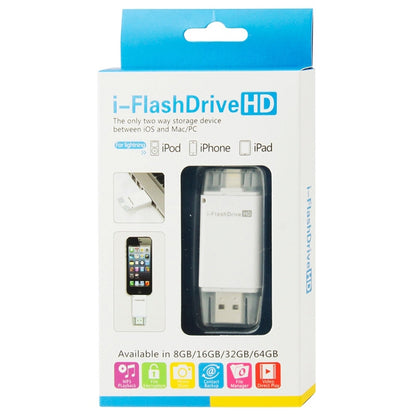 32GB i-Flash Driver HD U Disk USB Drive Memory Stick for iPhone / iPad / iPod touch(White) - U Disk & Card Reader by buy2fix | Online Shopping UK | buy2fix