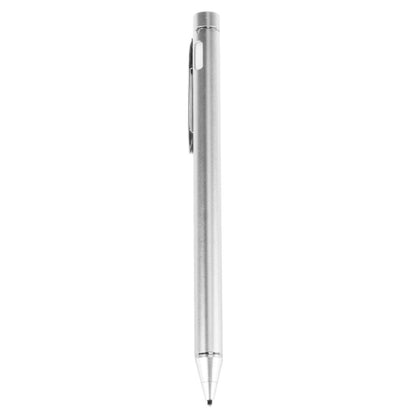 Universal Rechargeable Capacitive Touch Screen Stylus Pen with 2.3mm Superfine Metal Nib, For iPhone, iPad, Samsung, and Other Capacitive Touch Screen Smartphones or Tablet PC(Silver) - Stylus Pen by buy2fix | Online Shopping UK | buy2fix