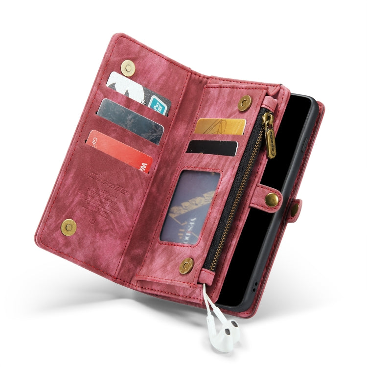 For Samsung Galaxy S10 CaseMe-008 Detachable Multifunctional Flip Leather Phone Case(Red) - Galaxy Phone Cases by CaseMe | Online Shopping UK | buy2fix