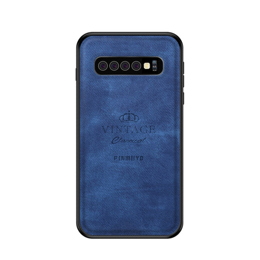 PINWUYO Shockproof Waterproof Full Coverage PC + TPU + Skin Protective Case for Galaxy S10 Plus(Blue) - Galaxy Phone Cases by PINWUYO | Online Shopping UK | buy2fix