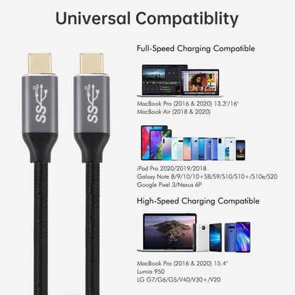 USB-C / Type-C Male to USB-C / Type-C Male Transmission Data Charging Cable, Cable Length: 0.5m - USB-C & Type-C Cable by buy2fix | Online Shopping UK | buy2fix