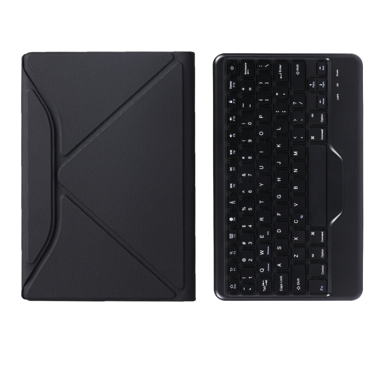 B500 Diamond Texture Triangle Back Holder Splittable Bluetooth Keyboard Leather Tablet Case for Samsung Galaxy Tab A7 10.4 2020(Black+Black) - Samsung Keyboard by buy2fix | Online Shopping UK | buy2fix